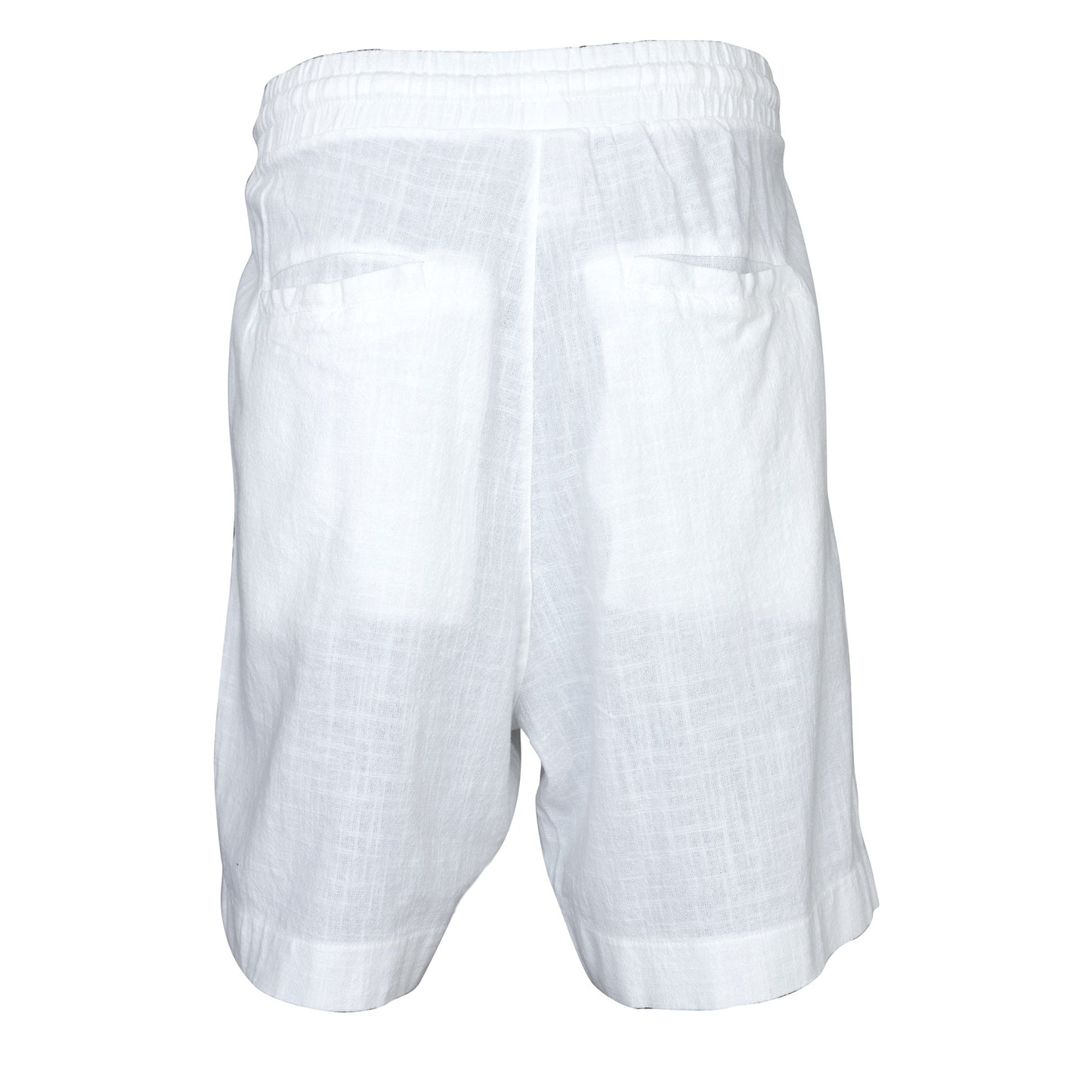 Tied Linen White Shorts