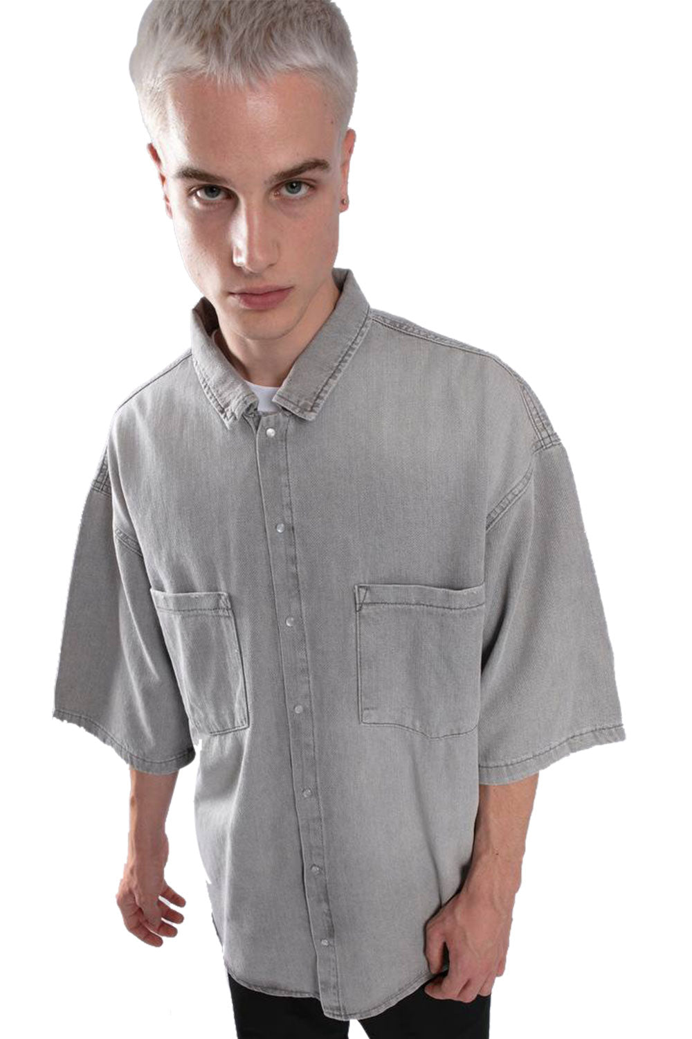 Jean Shirt - Grey
