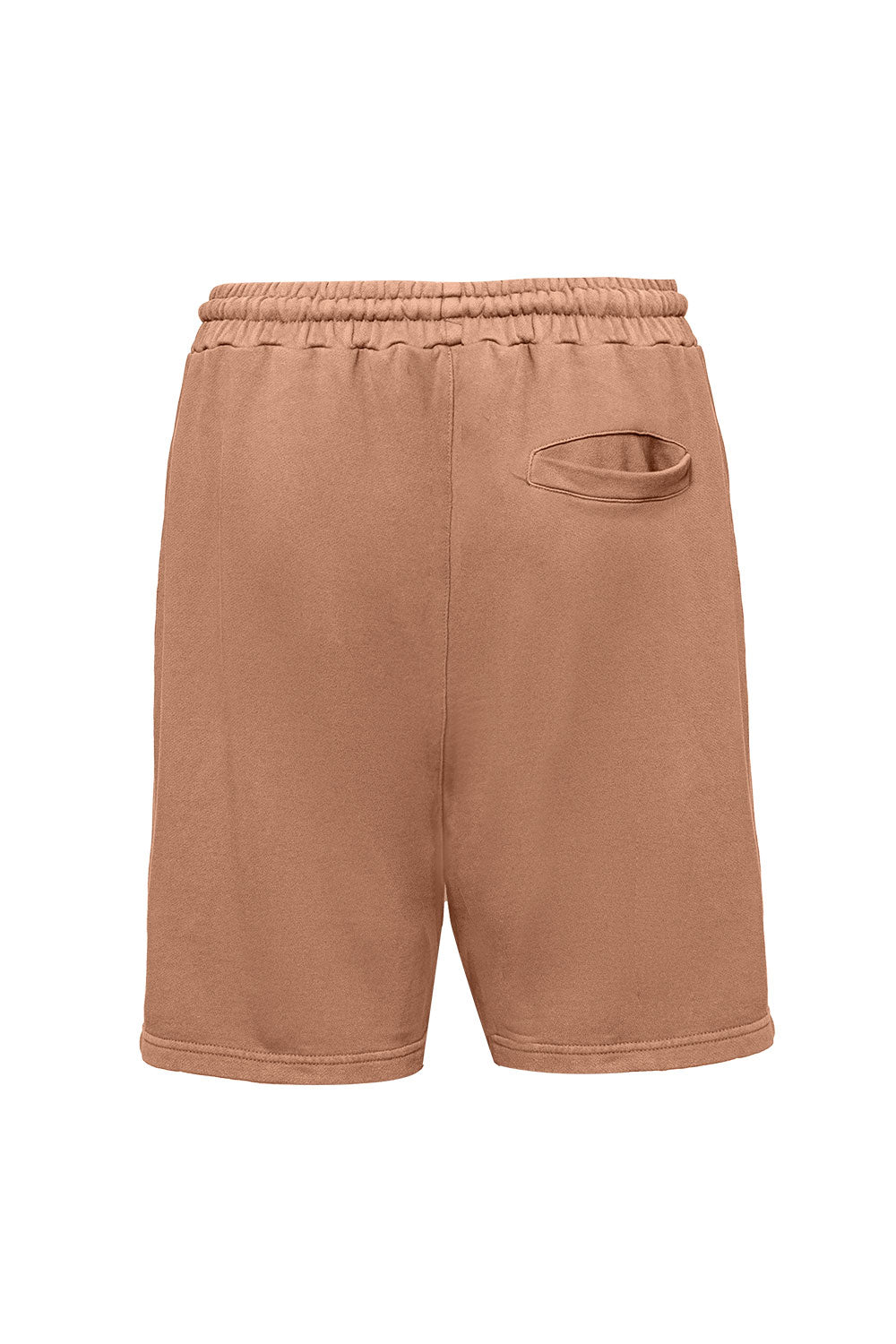Cotton Casual T-Shirt & Short Set - Light Brown