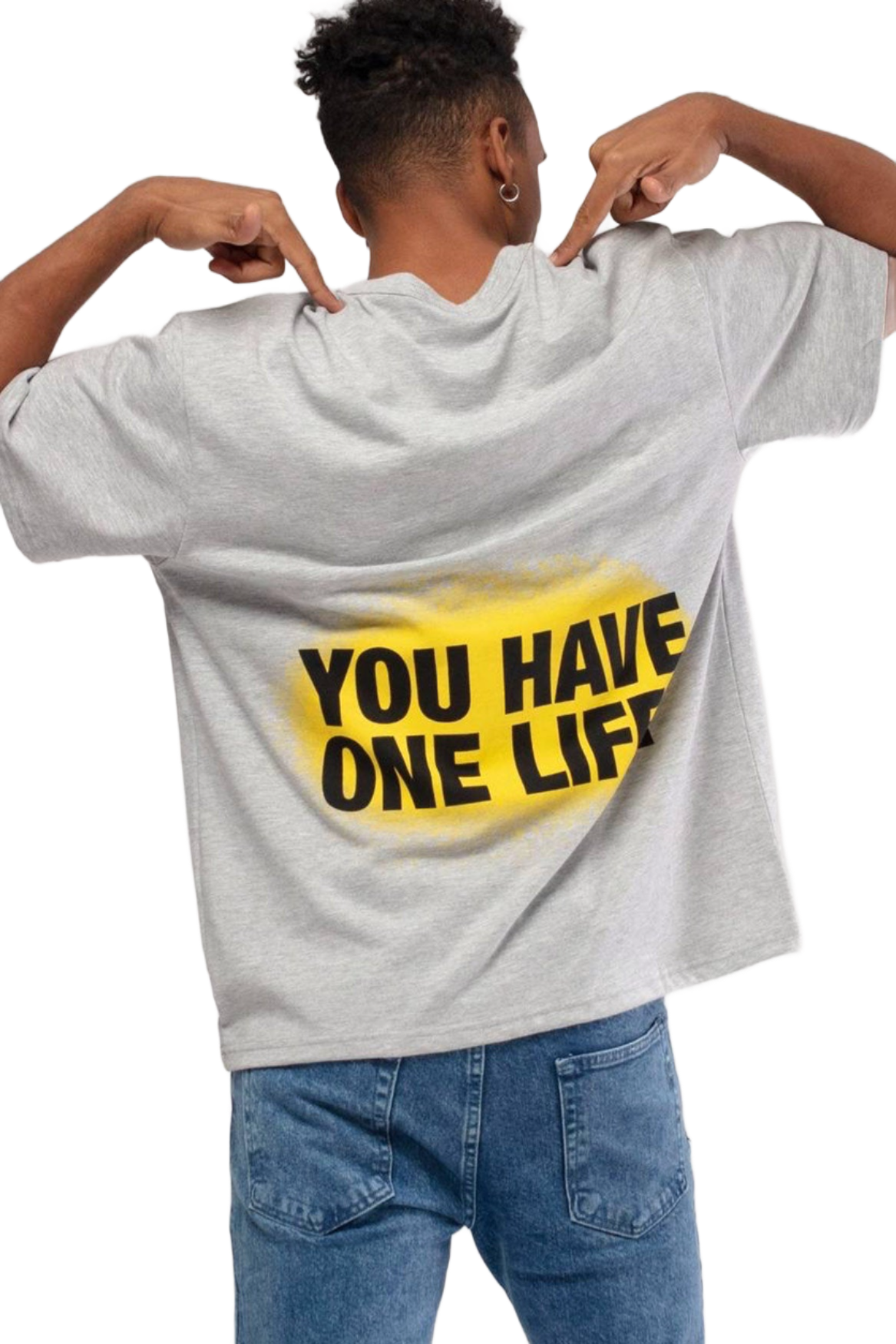 Cotton Tshirt - Happy Grey