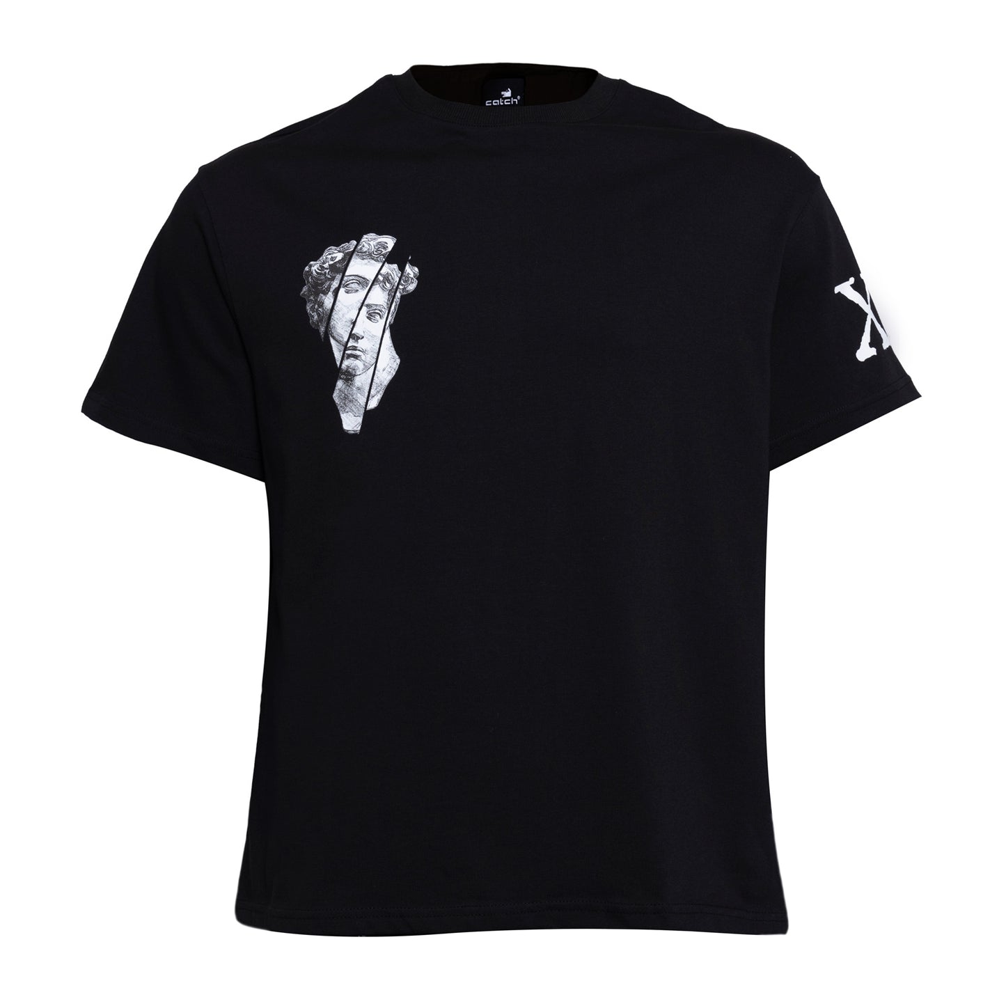 Cotton Tshirt - Face Black