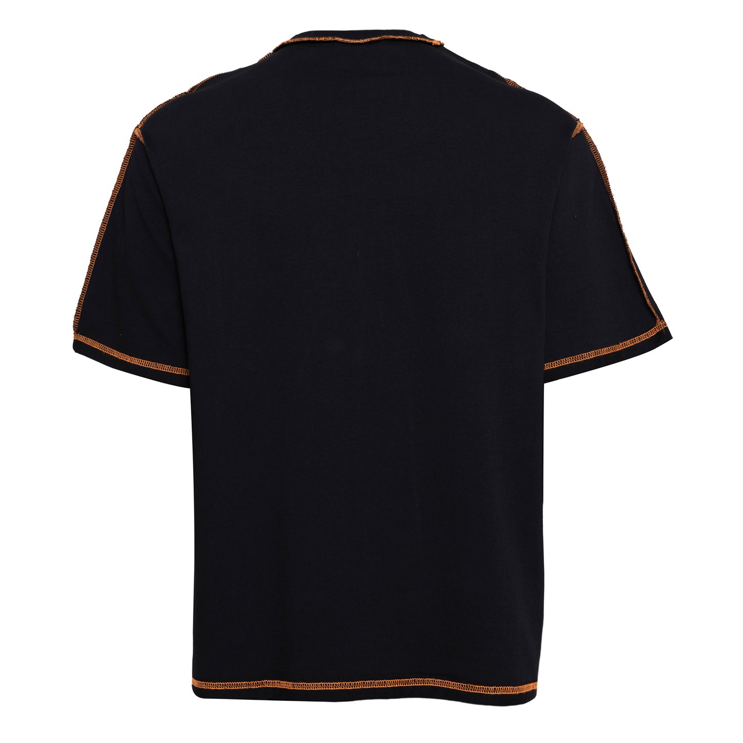 Black Tshirt - Orange line