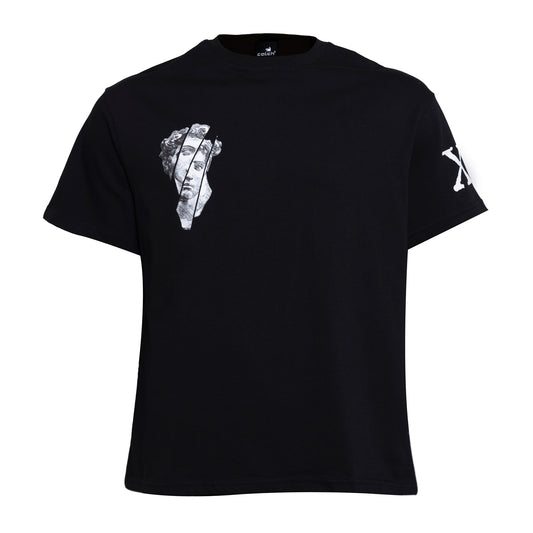 Cotton Tshirt - Face Black